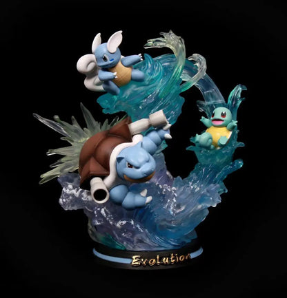 Pokemon Evolution LED Anime Figures, PVC Statue Model Toy Collections 20-35cm