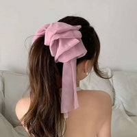 Large Chiffon Barrette Bow CLOUDANIMESTUDIO