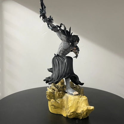 ‌Bleach Anime Figurines Ichigo Kurosaki Final Getsuga Tensho Combat Figure Model Statue 24 CM