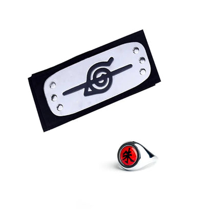 Naruto Shippuden Akatsuki Rings And Headbands Anime Cosplay Ring Accessories