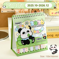 Kawaii Panda 2026 Desk Calendar