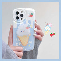 Ice Cream Bunny iPhone Case CLOUDANIMESTUDIO