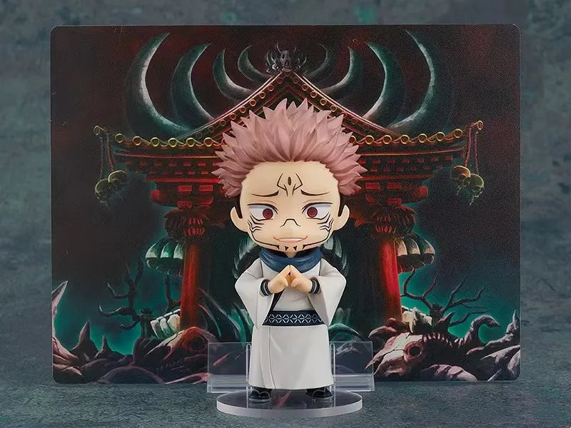 Cute Jujutsu Kaisen Ryomen Sukuna and Itadori Yuji Figurines, Chibi Kawaii Anime Action Figures Model Collector Toys 10cm