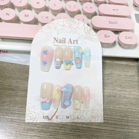 Pastel Princess Press On Nails CLOUDANIMESTUDIO