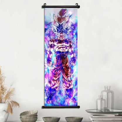 Dragon Ball Super Posters, Anime Wall Artwork Ultra Instinct Goku Vegeta Canvas Super Saiyan Hanging Scrolls Home Room Decor