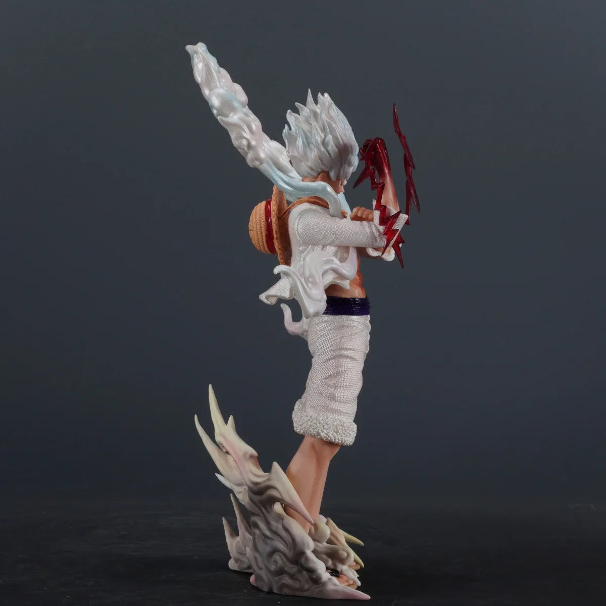 Gear 5 Monkey D. Luffy Anime Figure, One Piece Figure Nika Luffy Action Figurine PVC Statue 25 CM