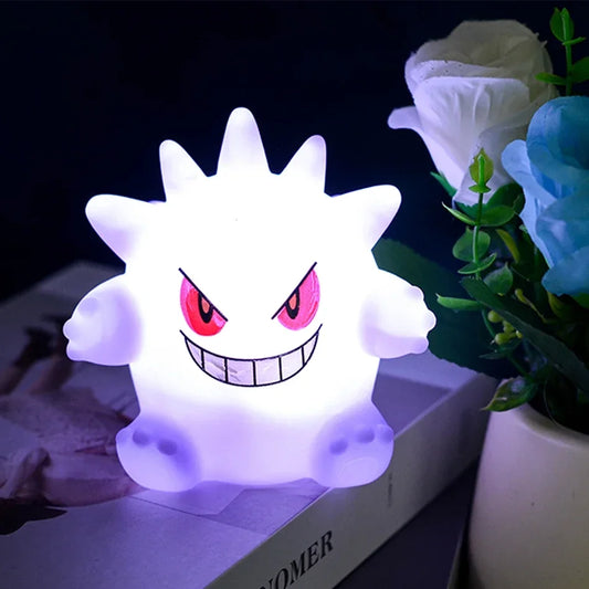 Pokemon Night Light Glowing Anime Figures, Gengar Squirtle Charmander Psyduck Bedside Led Lamp 12 CM