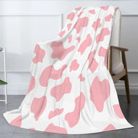 Cow Print Flannel Blanket