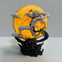 Fairy Nika Monkey D Luffy Anime Figure, One Piece Action Figurines Gear 5 With Moon 14 CM