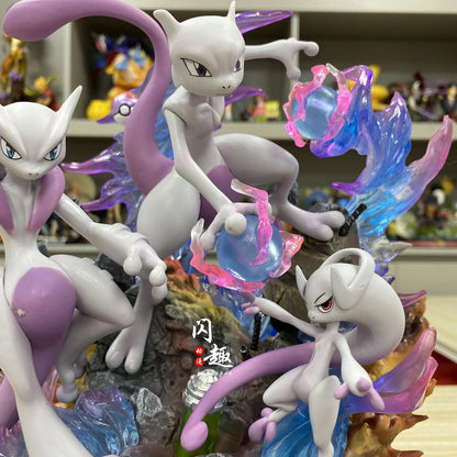 Pokemon Evolution LED Anime Figures, PVC Statue Model Toy Collections 20-35cm