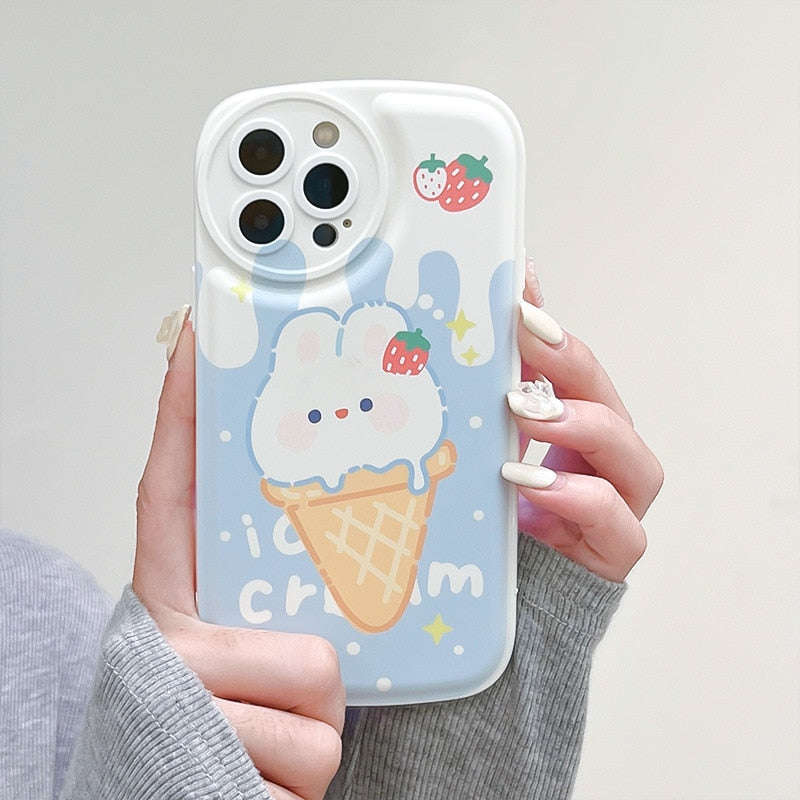 Ice Cream Bunny iPhone Case CLOUDANIMESTUDIO