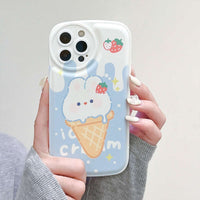 Ice Cream Bunny iPhone Case CLOUDANIMESTUDIO