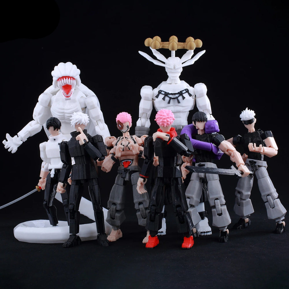 Jujutsu Kaisen 3D Printed Anime Figurine, Gojo Satoru Toji Yuji Sukuna Mahoraga Yuta