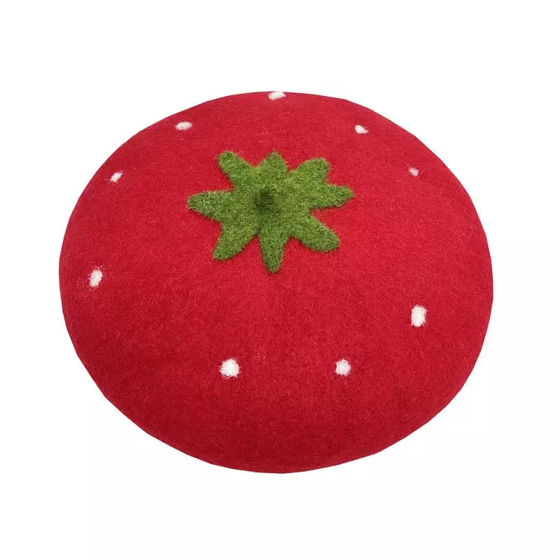Strawberry Beret Hat
