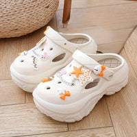 Cute Stars and Bows Summer Platform Shoes CLOUDANIMESTUDIO