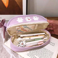 Double Compartment Pencil Bag CLOUDANIMESTUDIO