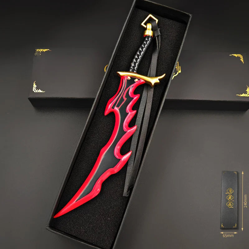 Solo Leveling Anime Manwha Sung Jinwoo Knight Killer Dagger Kasaka's Venom Fang Keychains Pendant