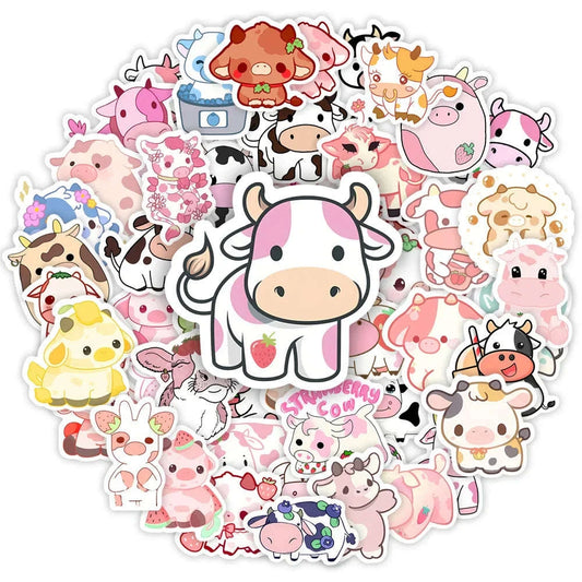 Kawaii Cow Sticker Pack CLOUDANIMESTUDIO