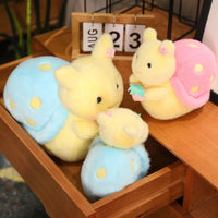 Kawaii Strawberry Snail Plushies