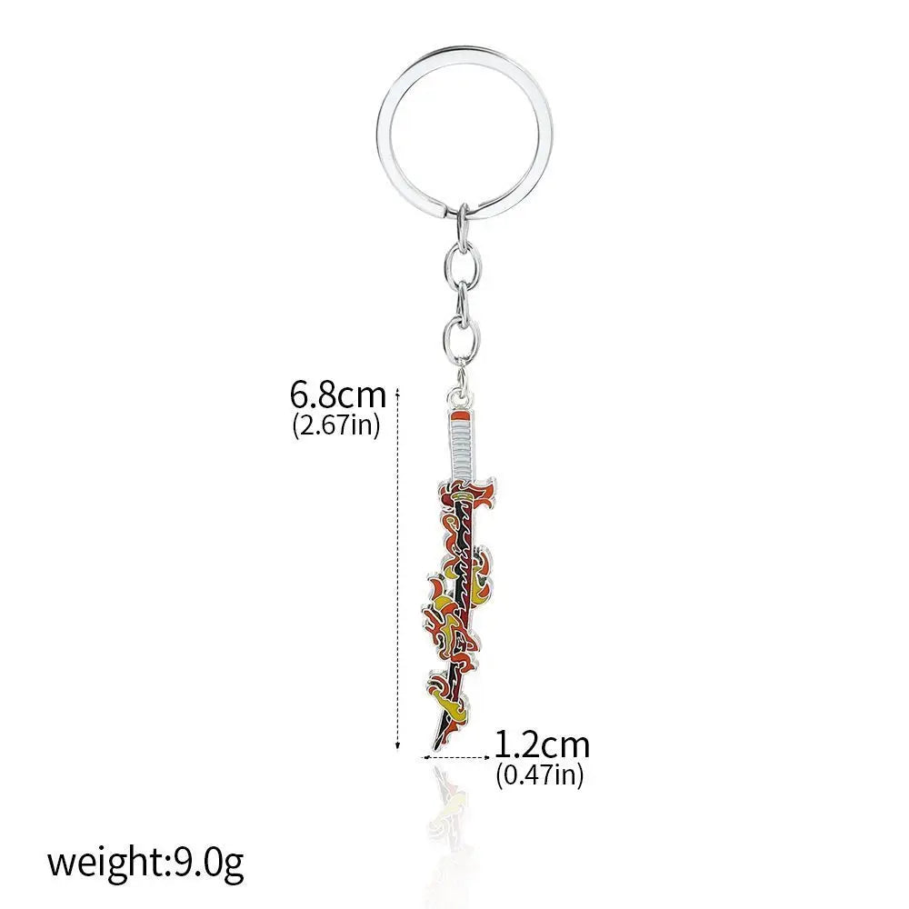 Demon Slayer Sword Keychains, Anime Kimetsu no Yaiba Tomioka Weapon Key Chains Accessories