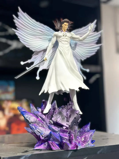 Aizen Sousuke Butterfly Hollowfication Anime Figure Bleach Anime Figurines Statue Collection 31 cm