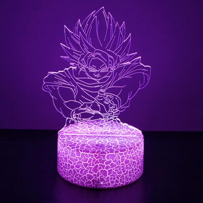 Dragon Ball Z Anime Acrylic LED Figure Lamp, Goku Vegeta Gohan Figurines Night Light
