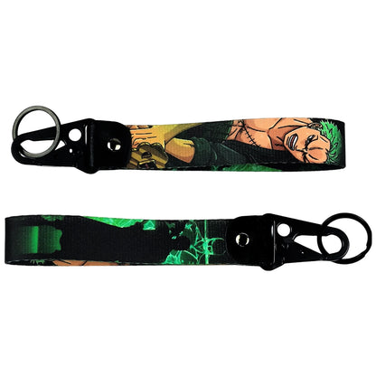 One Piece Keychain Lanyards, Anime Manga Badge Holder Pendant Portable Key Lanyard Accessories