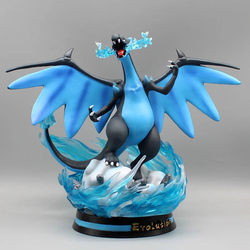 Pokemon Evolution LED Anime Figures, PVC Statue Model Toy Collections 20-35cm