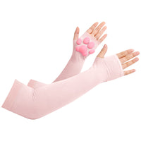 Thigh High Cat Paw Stockings & Arm Warmers