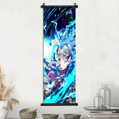 Dragon Ball Super Posters, Anime Wall Artwork Ultra Instinct Goku Vegeta Canvas Super Saiyan Hanging Scrolls Home Room Decor