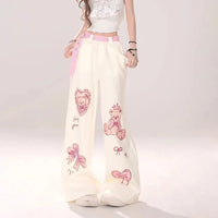Kawaii Teddy Bear Print Pants