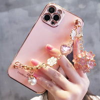 Gem and Flower Pendant Phone Case