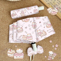 Kawaii Kitty Treats Sun Proof Umbrella
