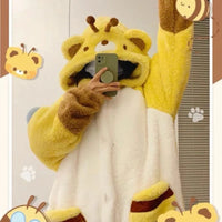 Honey Bee Bear Fleece Pajamas