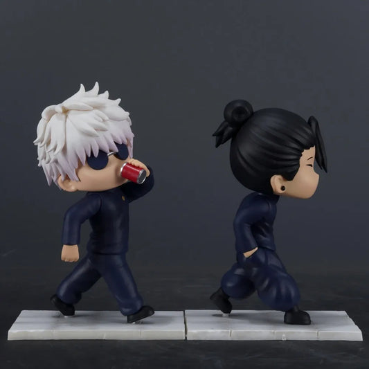 Geto Suguru & Satoru Gojo Mini Chibi Action Figure, Anime Jujutsu Kaisen Figurines PVC Statue