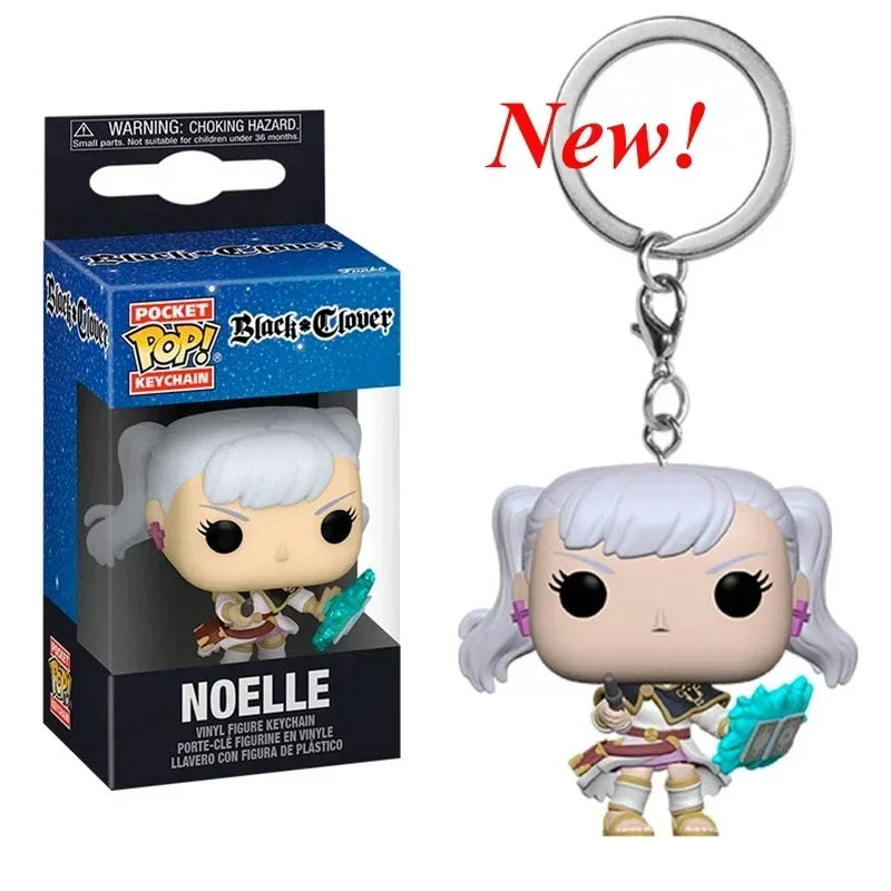 Box Keychain Black Clover Asta Noelle Yami Action Figure Keychain Collectible Model Toy
