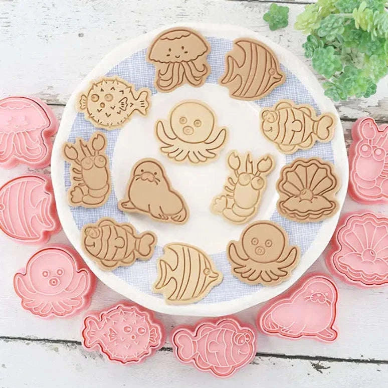 Kawaii Cookie Cutters 3D 8 Pcs CLOUDANIMESTUDIO