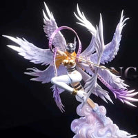 Angewomon Anime Figurine, Digimon Digital Monster Action Figures Bow Shooting Goddess Statue 26 CM CLOUDANIMESTUDIO