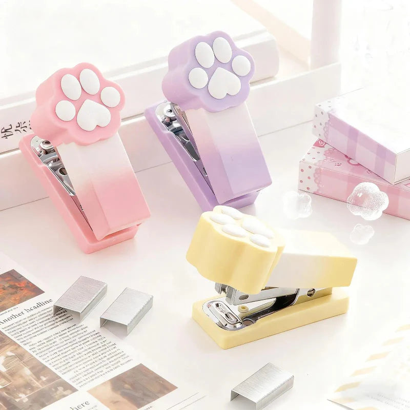 Kawaii Pastel Cat Paw Stapler