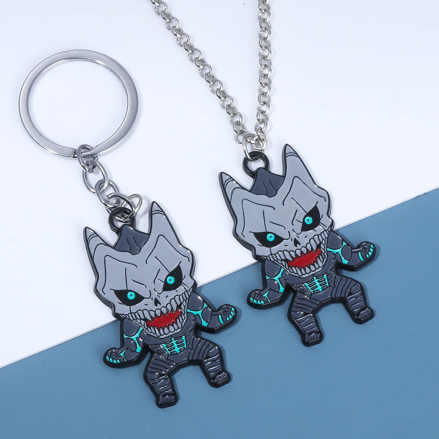 Kaiju No 8, Anime Keychain Necklace Fashion Kaiju No. 8 Metal Necklaces