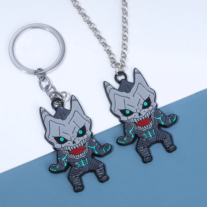 Kaiju No 8, Anime Keychain Necklace Fashion Kaiju No. 8 Metal Necklaces