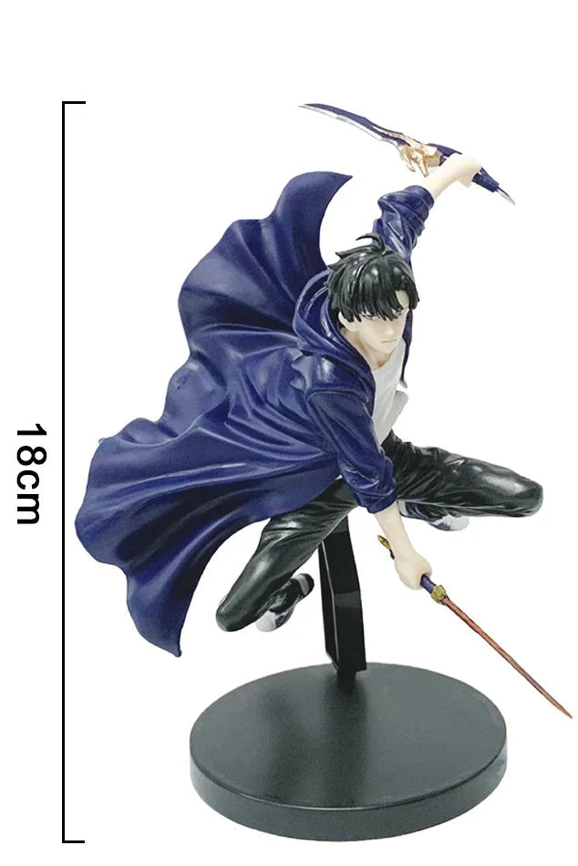 Sung Jinwoo Anime Figurines, Solo Leveling Shadow King Figures Two Variations 21 CM