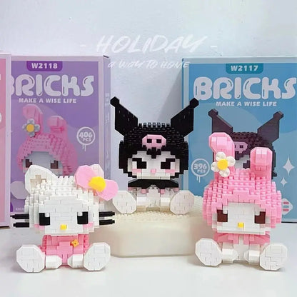 Anime Hello Kitty Building Block Model – Fun Assembled Toys for Kids