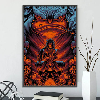 Naruto Shippuden Hot Japanese Self-adhesive Poster, Anime Wallpaper Sasuke Kakashi Itachi Madara and More Wall Art Wall Decors