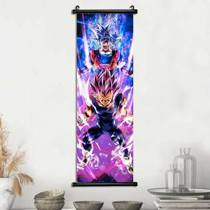 Dragon Ball Super Posters, Anime Wall Artwork Ultra Instinct Goku Vegeta Canvas Super Saiyan Hanging Scrolls Home Room Decor