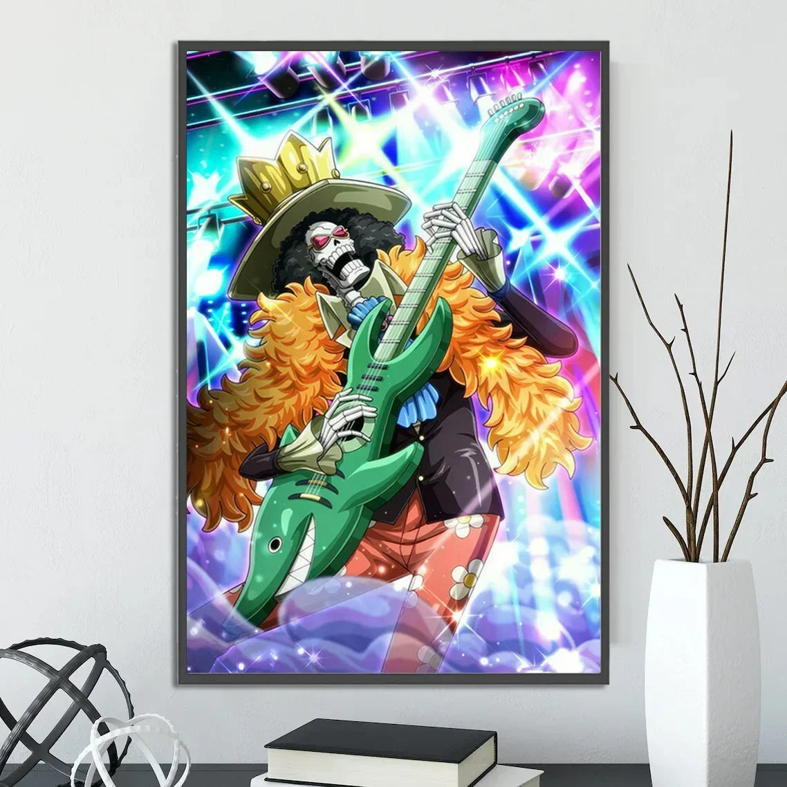 One Piece Anime Self-adhesive Poster, Anime Wall Art Wallpaper Home Decoration Painting Wall Art For Bedroom