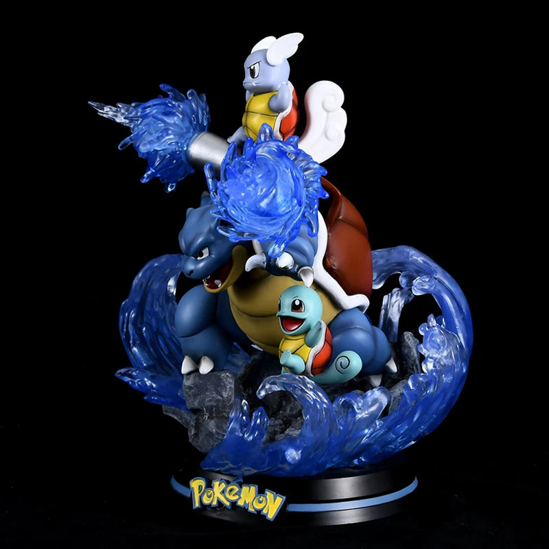 Pokemon Evolution LED Anime Figures, PVC Statue Model Toy Collections 20-35cm