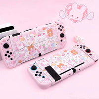 Kawaii Bunnies and Bears Switch Case NS/OLED/NS2 CLOUDANIMESTUDIO