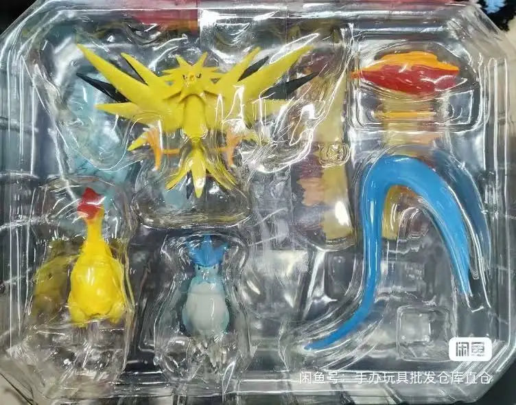 The Legendary Bird Articuno Moltres Zapdos Figurines, Pokemon Anime Figures Cute Model Toys