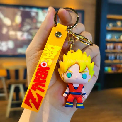 Dragon Ball Z Key Chains Anime Series Car Pendant Keyring Kids Accessories Gifts